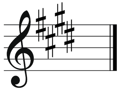 The musical key of E-Sharp