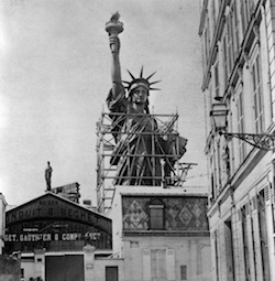 Statue of Liberty under construction in France